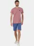 Fundango Jaggy II Structured T-shirt Férfi Póló 325-smoke rose