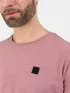 Fundango Jaggy II Structured T-shirt Férfi Póló 325-smoke rose