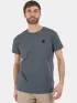 Fundango Jaggy II Structured T-shirt Férfi Póló 755-steel