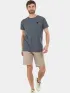 Fundango Jaggy II Structured T-shirt Férfi Póló 755-steel