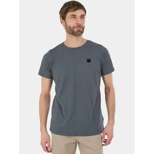 Fundango Jaggy II Structured T-shirt Férfi Póló 755-steel