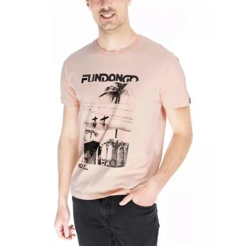 Fundango Basic T Logo 6 Férfi Póló 250-peach
