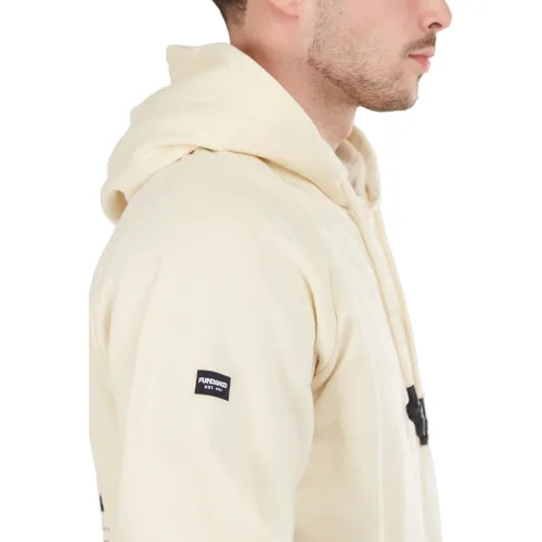 Fundango Talis Hooded Sweatshirt Férfi Pulóver 610-sand