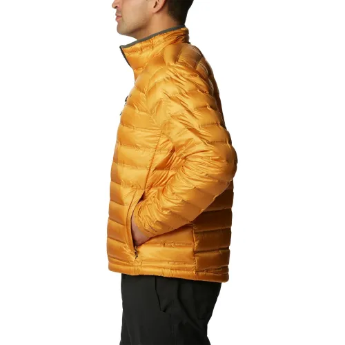 Columbia Pebble Peak Down Jacket Férfi Utcai Kabát 756-Raw Honey