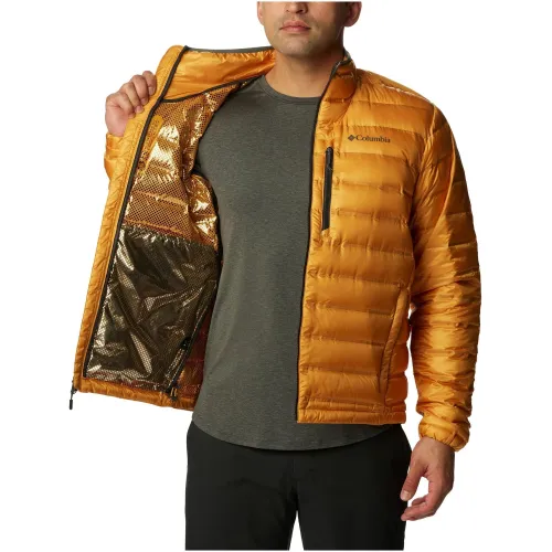 Columbia Pebble Peak Down Jacket Férfi Utcai Kabát 756-Raw Honey