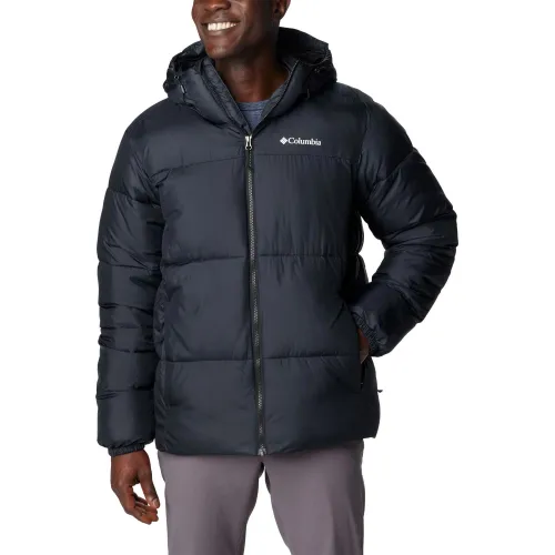 Columbia Puffect Hooded Jacket Férfi Utcai Kabát 010-Black