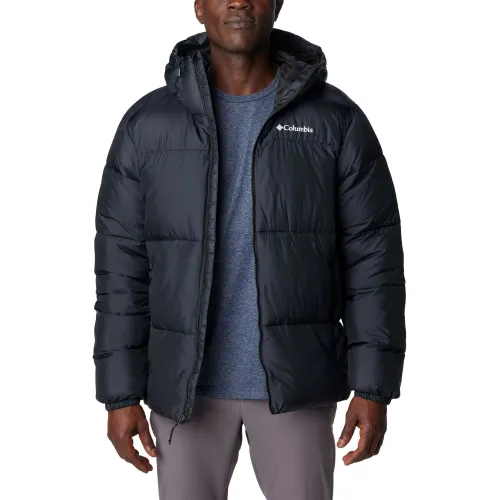 Columbia Puffect Hooded Jacket Férfi Utcai Kabát 010-Black