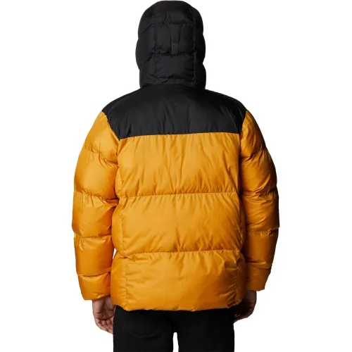 Columbia Puffect Hooded Jacket Férfi Utcai Kabát 756-Raw Honey