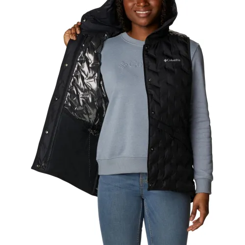 Columbia Delta Ridge Hooded Vest Női Mellény 010-Black