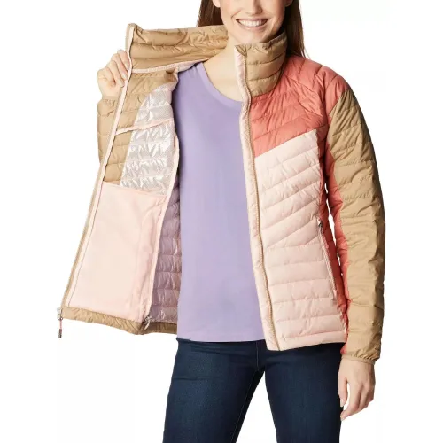Columbia Powder Lite II Full Zip Jacket Női Utcai Kabát 890-Peach Blossom