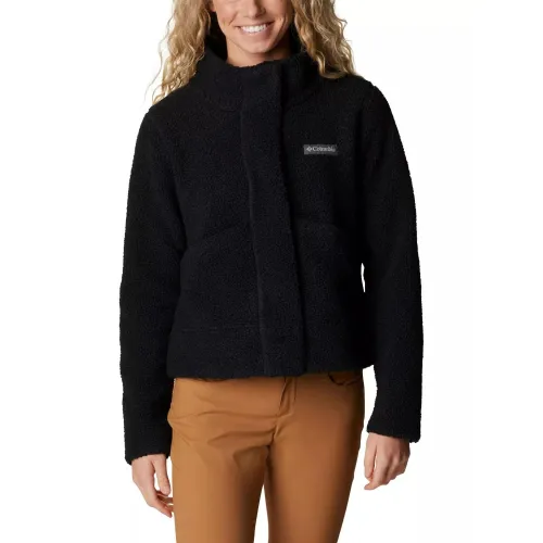 Columbia Panorama Snap Fleece Jacket Női Utcai Kabát 010-Black