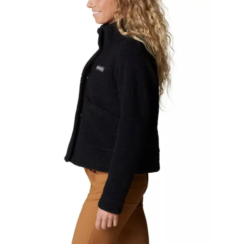 Columbia Panorama Snap Fleece Jacket Női Utcai Kabát 010-Black