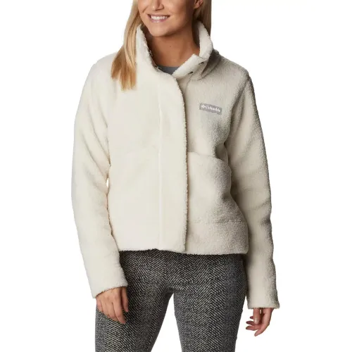 Columbia Panorama Snap Fleece Jacket Női Utcai Kabát 191-Chalk
