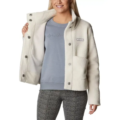 Columbia Panorama Snap Fleece Jacket Női Utcai Kabát 191-Chalk