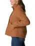 Columbia Panorama Snap Fleece Jacket Női Utcai Kabát 224-Camel Brown