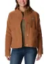 Columbia Panorama Snap Fleece Jacket Női Utcai Kabát 224-Camel Brown