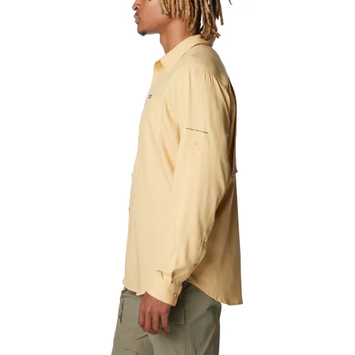 Columbia Silver Ridge Utility Lite Long Sleeve Shirt Férfi Ing 292-Light Camel
