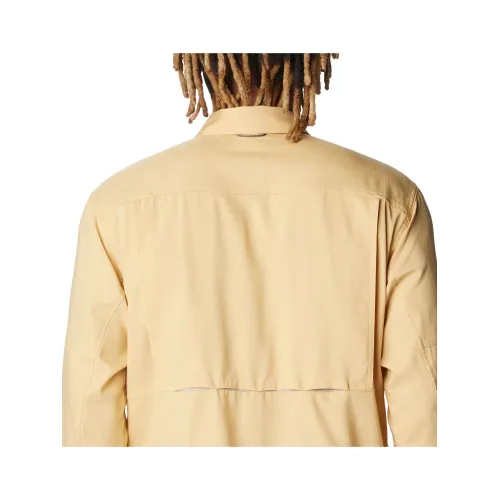 Columbia Silver Ridge Utility Lite Long Sleeve Shirt Férfi Ing 292-Light Camel