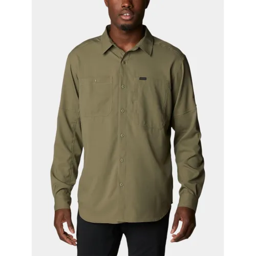 Columbia Silver Ridge Utility Lite Long Sleeve Shirt Férfi Ing 397-Stone Green