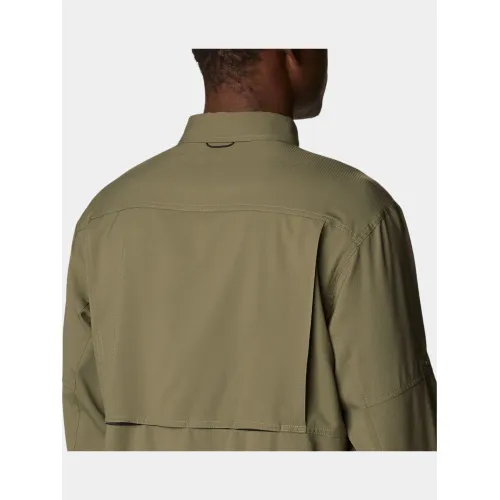 Columbia Silver Ridge Utility Lite Long Sleeve Shirt Férfi Ing 397-Stone Green