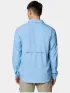 Columbia Silver Ridge Utility Lite Long Sleeve Shirt Férfi Ing 431-Ripple Blue