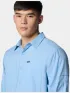 Columbia Silver Ridge Utility Lite Long Sleeve Shirt Férfi Ing 431-Ripple Blue