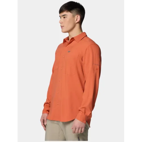 Columbia Silver Ridge Utility Lite Long Sleeve Shirt Férfi Ing 851-Tuscan