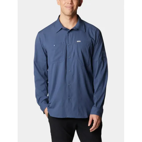 Columbia Silver Ridge Utility Lite Long Sleeve Shirt Férfi Ing 478-Dark Mountain