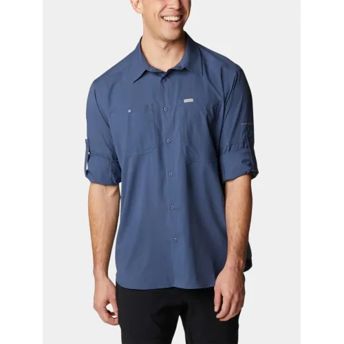 Columbia Silver Ridge Utility Lite Long Sleeve Shirt Férfi Ing 478-Dark Mountain