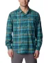 Columbia Silver Ridge Utility Lite Plaid Long Sleeve Shirt Férfi Ing 414-Night Wave