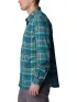 Columbia Silver Ridge Utility Lite Plaid Long Sleeve Shirt Férfi Ing 414-Night Wave