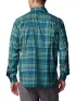 Columbia Silver Ridge Utility Lite Plaid Long Sleeve Shirt Férfi Ing 414-Night Wave