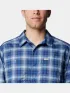 Columbia Silver Ridge Utility Lite Plaid Long Sleeve Shirt Férfi Ing 433-Mountain Blue