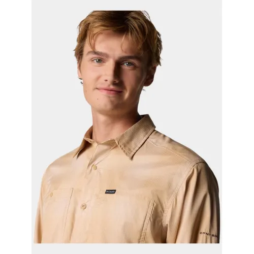 Columbia Silver Ridge Utility Lite Plaid Long Sleeve Shirt Férfi Ing 262-Canoe