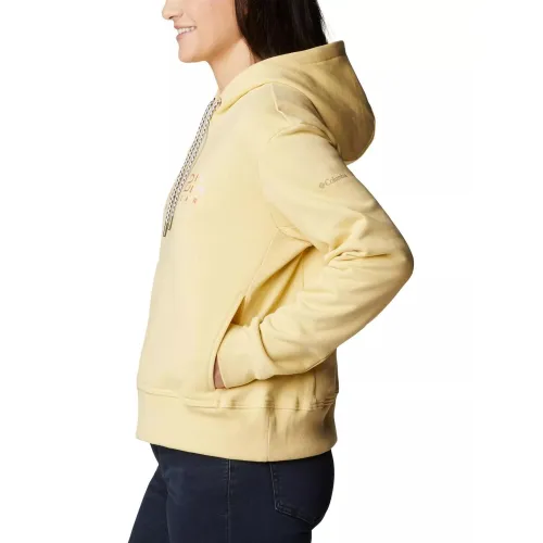 Columbia Columbia Lodge Hoodie Női Pulóver 785-Cornstalk