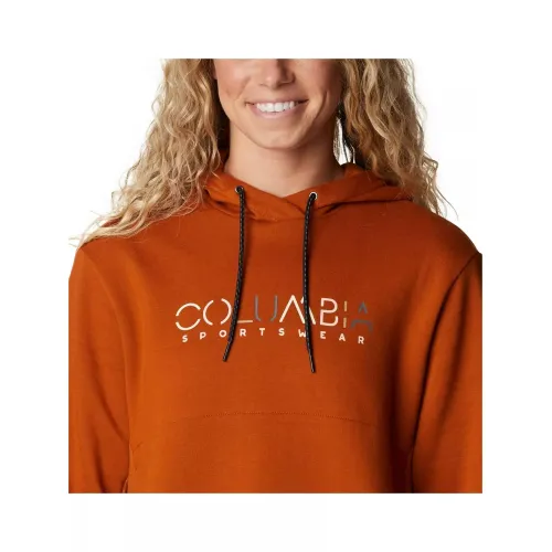 Columbia Columbia Lodge Hoodie Női Pulóver 858-Warm Copper