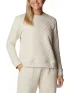 Columbia Columbia Lodge Quilted Crew Női Pulóver 191-Chalk