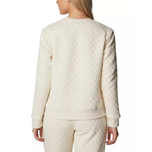 Columbia Columbia Lodge Quilted Crew Női Pulóver 191-Chalk
