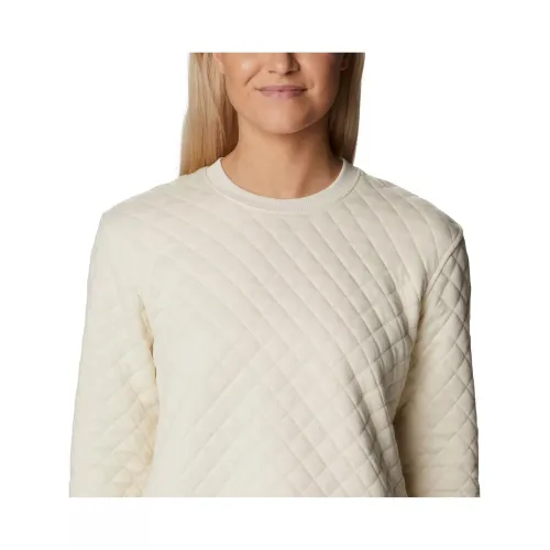 Columbia Columbia Lodge Quilted Crew Női Pulóver 191-Chalk