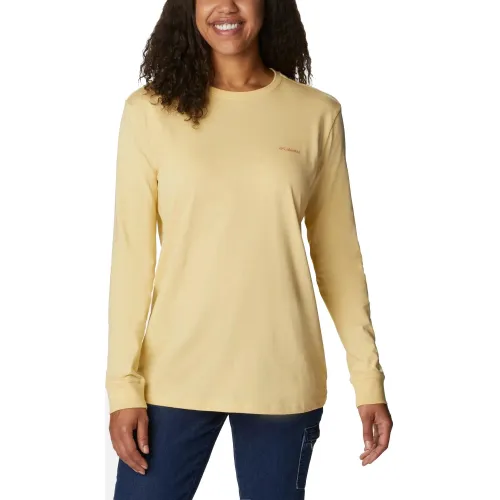 Columbia North Cascades Long Sleeve Tee Női Hosszú ujjú póló 785-Cornstalk