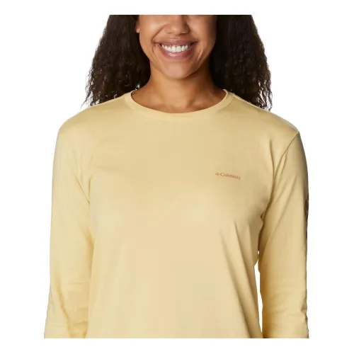 Columbia North Cascades Long Sleeve Tee Női Hosszú ujjú póló 785-Cornstalk