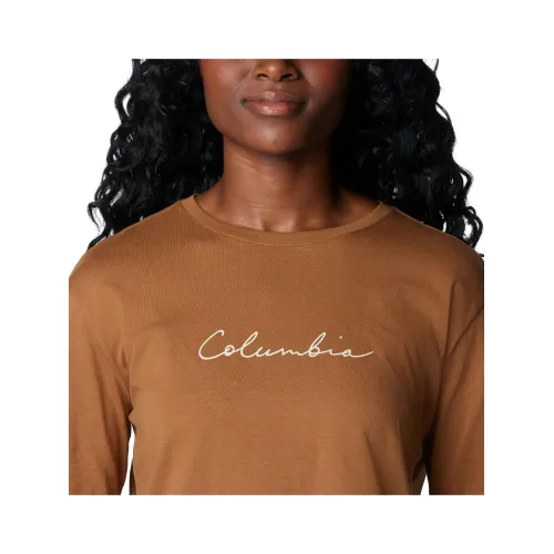 Columbia North Cascades Long Sleeve Tee Női Hosszú ujjú póló 224-Camel Brown