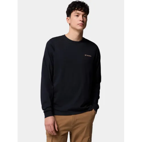 Columbia CSC Seasonal Logo Long Sleeve Tee Férfi Hosszú ujjú póló 007-Black