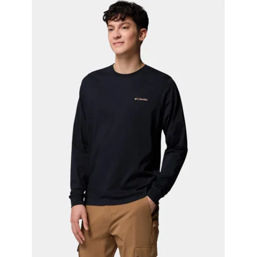 Columbia CSC Seasonal Logo Long Sleeve Tee Férfi Hosszú ujjú póló 007-Black