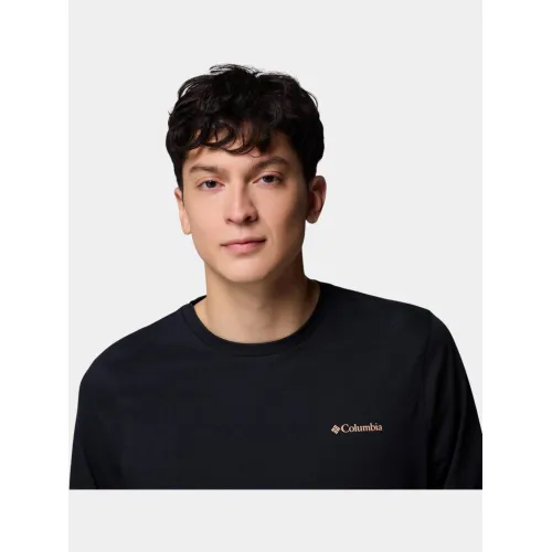 Columbia CSC Seasonal Logo Long Sleeve Tee Férfi Hosszú ujjú póló 007-Black