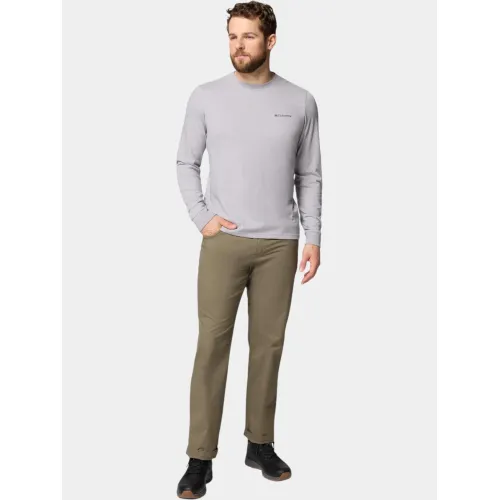 Columbia CSC Seasonal Logo Long Sleeve Tee Férfi Hosszú ujjú póló 040-Columbia Grey Heather