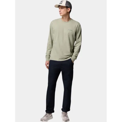 Columbia CSC Seasonal Logo Long Sleeve Tee Férfi Hosszú ujjú póló 348-Safari