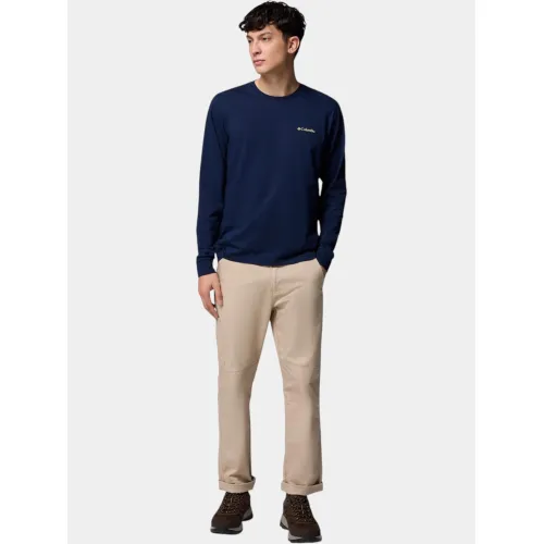 Columbia CSC Seasonal Logo Long Sleeve Tee Férfi Hosszú ujjú póló 469-Collegiate Navy
