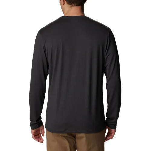 Columbia Tech Trail Long Sleeve Graphic Férfi Sport felső 014-Black