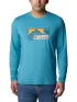 Columbia Tech Trail Long Sleeve Graphic Férfi Sport felső 424-Shasta